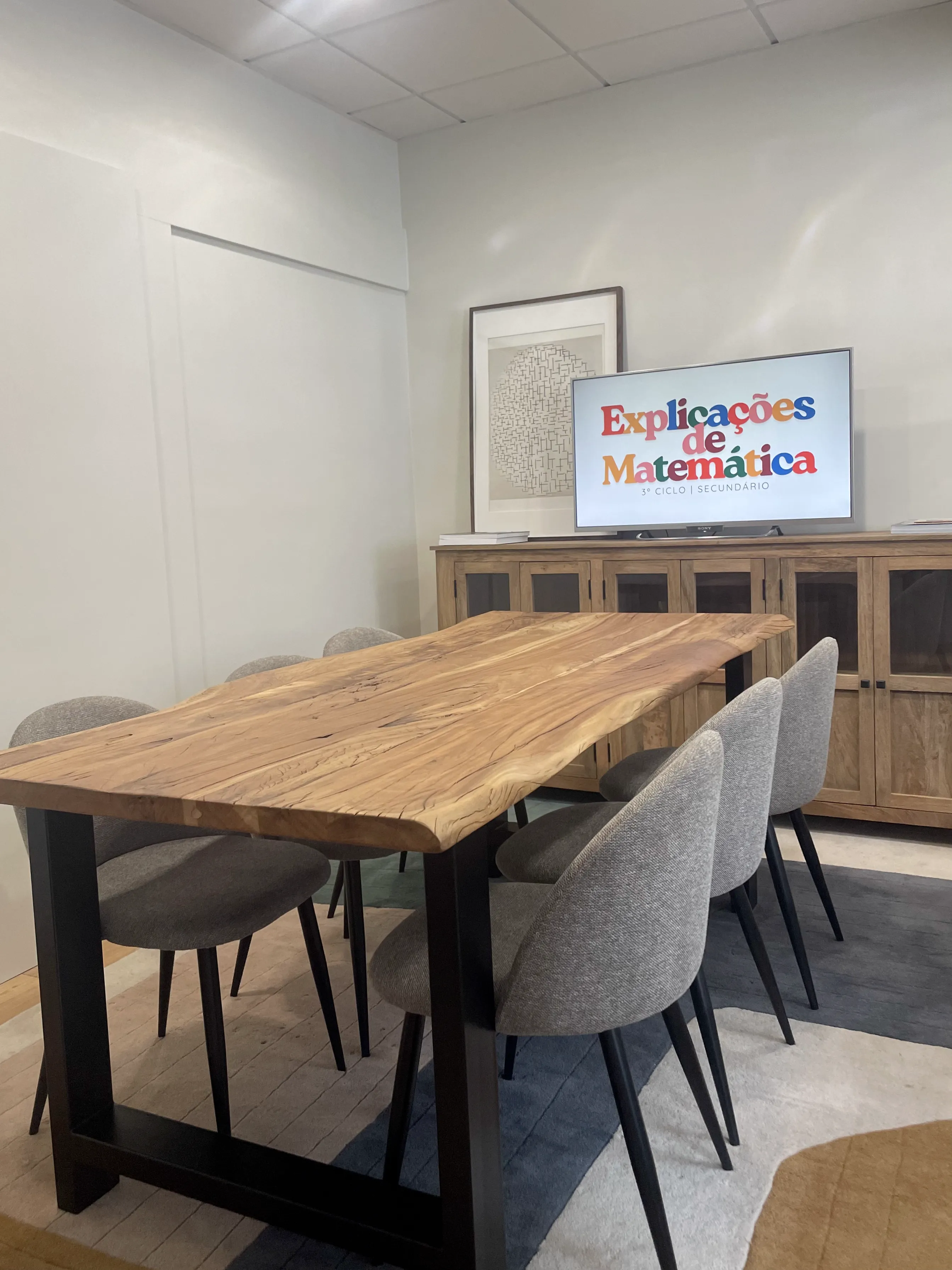Espaço confortável para explicações
